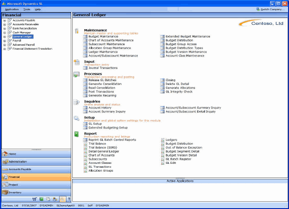 Microsoft Dynamics Accounting Software